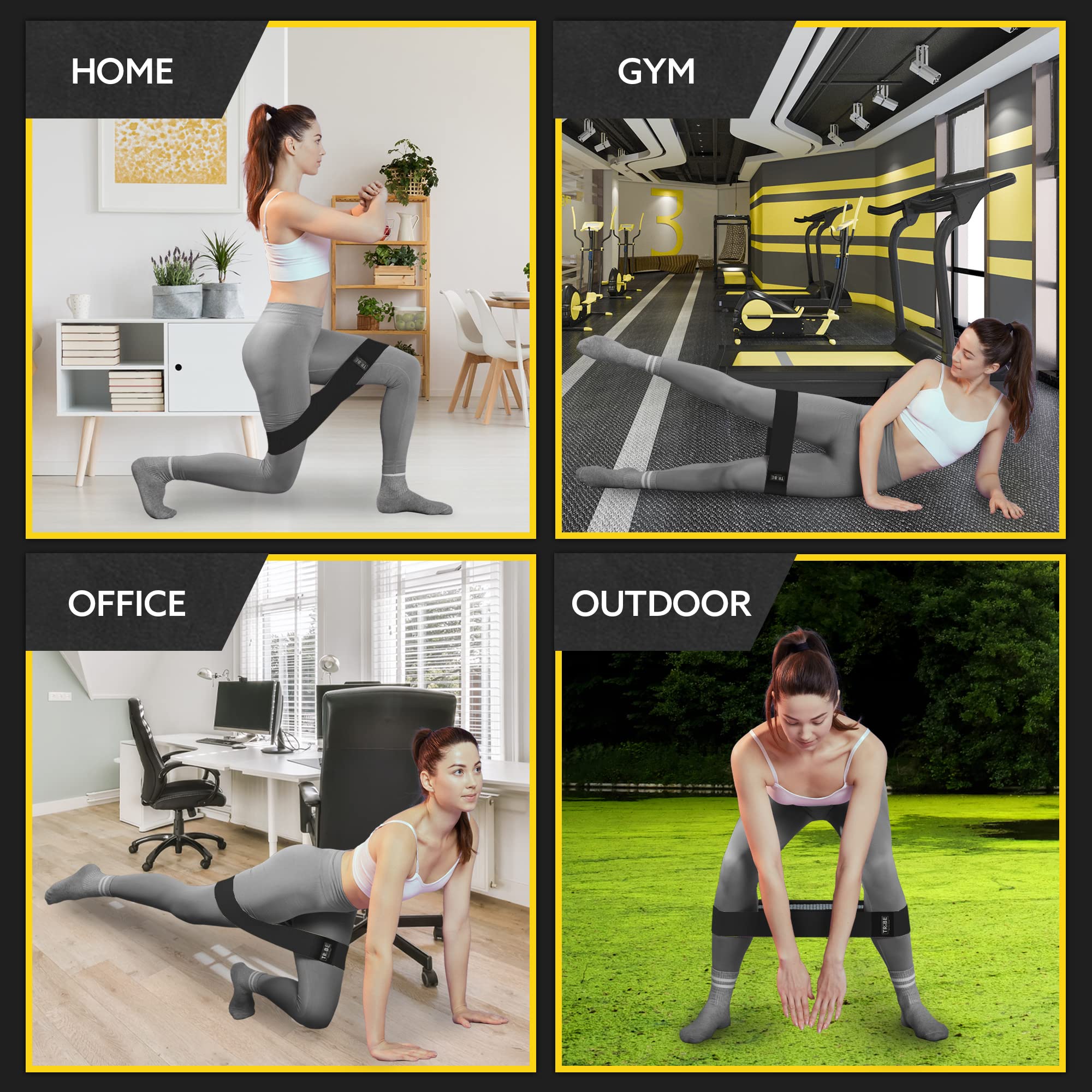 Jyrthanyx Fabric Resistance Bands for Exercise